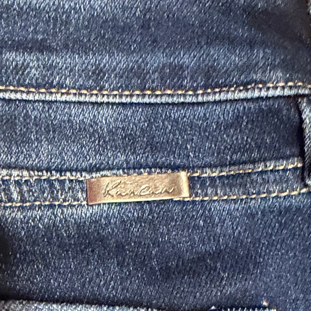 KanCan Women's Dark Blue Flare Jeans - Picture 6 of 8